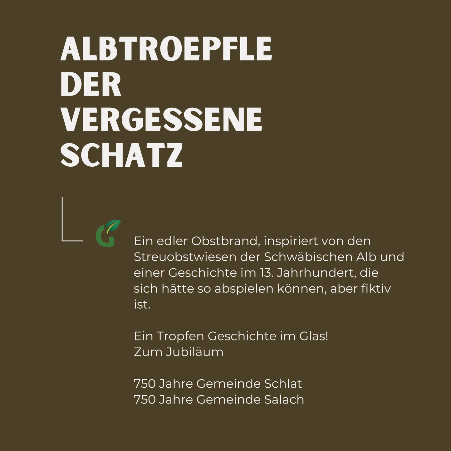 Albtroepfle - Ein edler Tropfen zum Jubiläum